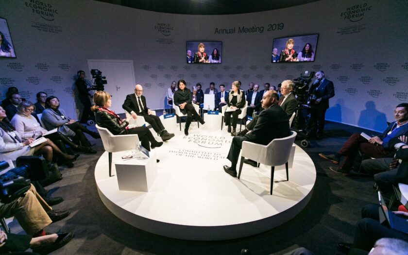 Au forum de Davos.